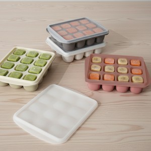 실리콘 플래티넘 이유식 보관 용기 12구 no.69