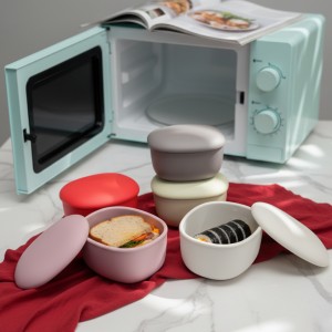 실리콘 플래티넘 열고 닫기가 편리한 원터치 밀폐용기 대 (조약돌) 600ml no.96