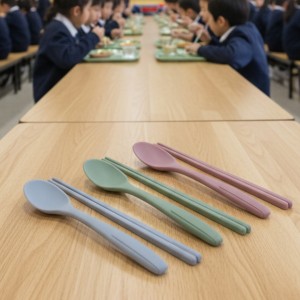 실리콘 쥬니어 수저세트 (숟가락+젓가락) no.4