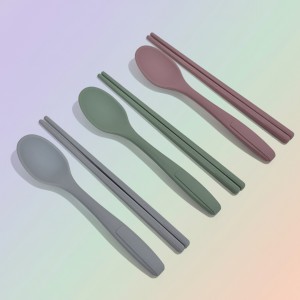 실리콘 어린이 수저세트 (숟가락+젓가락) no.19